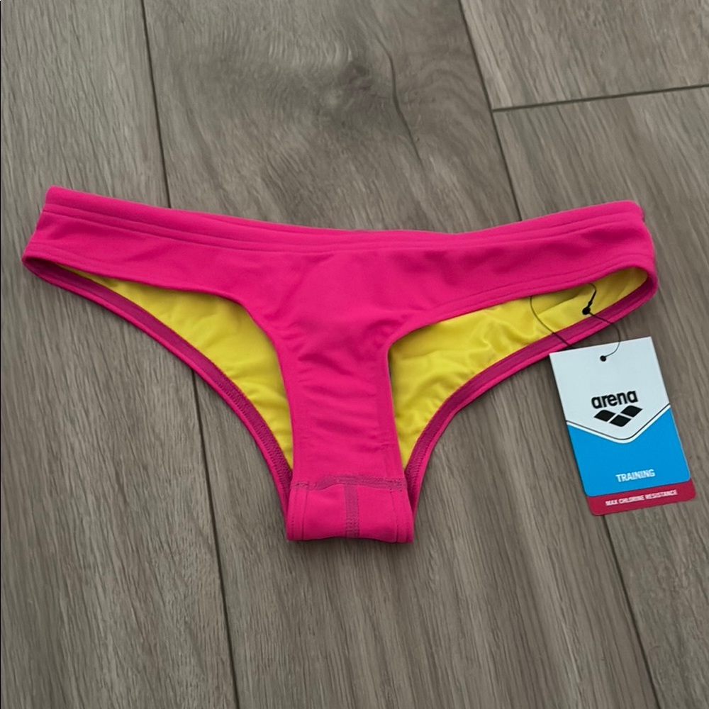 Arena Pink and Yellow Bikini Bottoms